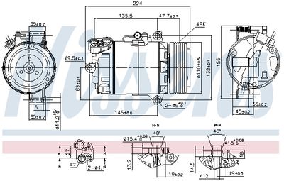 COMPRESOR CLIMATIZARE NISSENS 89483 6