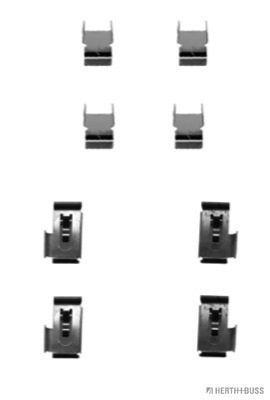 Комплектующие, колодки дискового тормоза HERTH+BUSS JAKOPARTS J3665008 для MITSUBISHI OUTLANDER