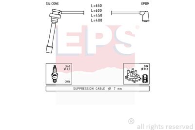 Комплект проводов зажигания EPS 1.501.278 для MITSUBISHI COLT