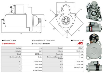 STARTER AS-PL S3150S 4