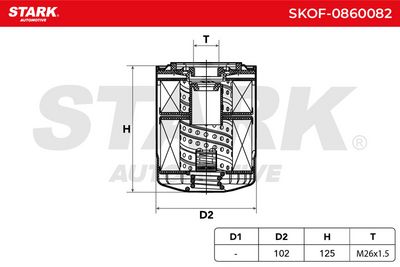 маслен филтър STARK SKOF-0860082