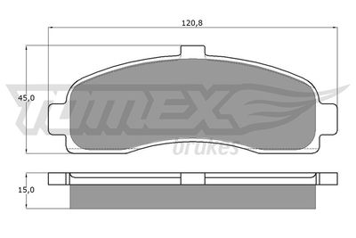TOMEX Brakes TX 11-10 Тормозные колодки и сигнализаторы  для NISSAN MICRA II (K11) 1.0 i 16V