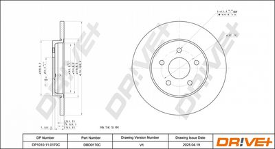 BREMSSCHEIBE DR!VE+ DBD0170C 2
