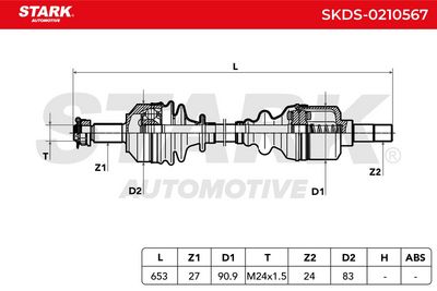 полуоска STARK SKDS-0210567
