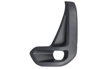 Voorbumper afdekking Voor Links (met mistlampgaten, plastic, zwart) past: TOYOTA HILUX VIII 06.20-