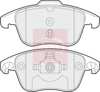 APEC Brake Pad Set, disc brake PAD1534