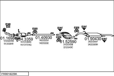 SISTEM DE ESAPAMENT MTS VW0018229A003935