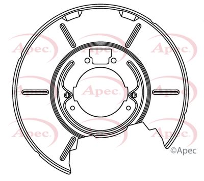 Splash Panel, brake disc APEC ASG1081