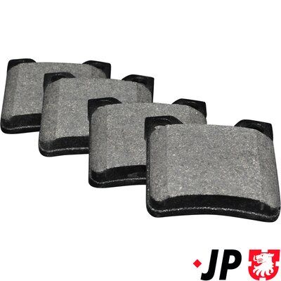 комплект спирачно феродо, дискови спирачки JP GROUP