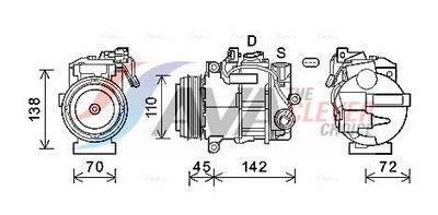 KOMPRESSOR KLIMAANLAGE AVA Clever Choice MSAK697