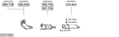 Układ wydechowy BOSAL SYS17962