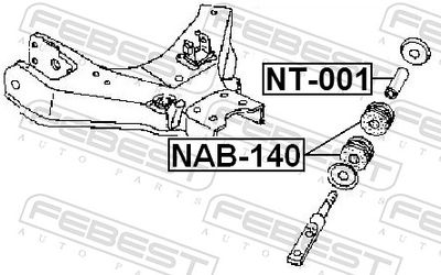 Подвеска, рычаг независимой подвески колеса NAB-140