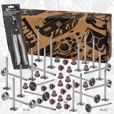 Kleppenset, in-/uitlaatklep - VS0028VR1 - ET ENGINETEAM