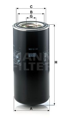 Oljefilter MANN-FILTER WD 13 145