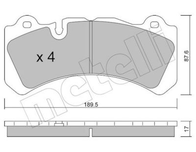 BREMSBELAGSATZ SCHEIBENBREMSE