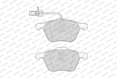 Remblokken set Voor (met slot), past: FORD GALAXY I, GALAXY MK I  SEAT ALHAMBRA  VW CALIFORNIA T4 CAMPER, SHARAN, TRANSPORTER T4 1.8-2.8 07.90-03.10