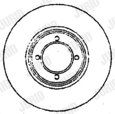 Тормозной диск JURID 561569J для MAZDA RX-7