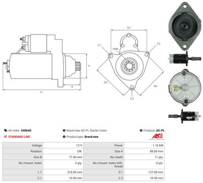 STARTER AS-PL S4064S 4