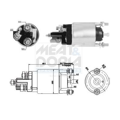 SOLENOID ELECTROMOTOR MEAT & DORIA 46291