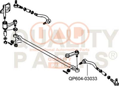Наконечник поперечной рулевой тяги IAP QUALITY PARTS 604-03033 для BERTONE FREECLIMBER