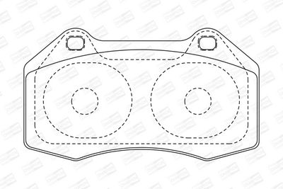 BREMSBELAGSATZ SCHEIBENBREMSE CHAMPION 573253CH 1