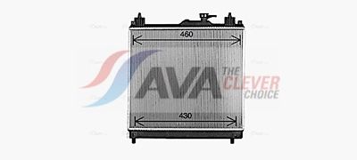радиатор, охлаждане на двигателя AVA Clever Choice SZ2163