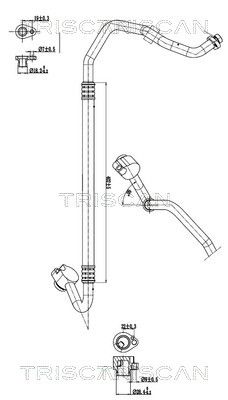 CONDUCTA PRESIUNE VARIABILA AER CONDITIONAT TRISCAN 901029020
