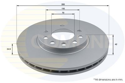 спирачен диск COMLINE ADC1113V