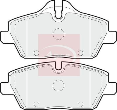 APEC Brake Pad Set, disc brake PAD1443