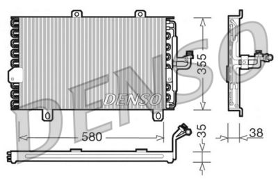 DENSO DCN09142 Радиатор кондиционера  для ALFA ROMEO 155 (Альфа-ромео 155)
