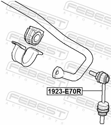 Link/Coupling Rod, stabiliser bar 1923-E70R