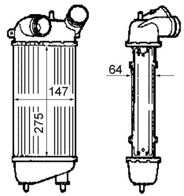 LADELUFTKüHLER MAHLE CI309000P