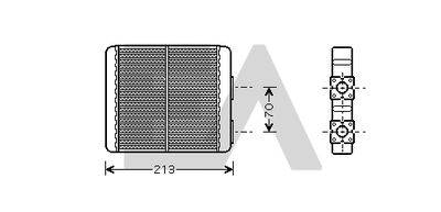 EACLIMA 45C18003 Радиатор печки  для NISSAN SERENA (Ниссан Серена)