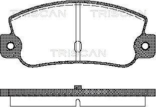 Комплект тормозных колодок, дисковый тормоз TRISCAN 8110 15993 для FIAT ARGENTA