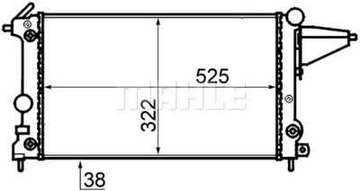 Радиатор, охлаждение двигателя WILMINK GROUP WG2183604 для OPEL VECTRA