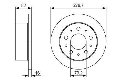 Brake Disc 0 986 479 S86