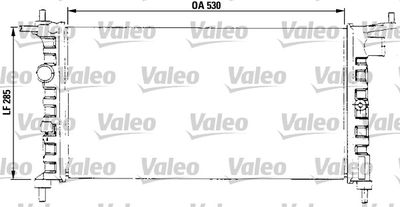 VALEO 731013 Радіатор охолодження двигуна для OPEL (Опель)