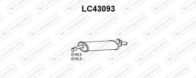 VENEPORTE LC43093 Глушитель выхлопных газов  для LANCIA DEDRA (835_) 1.8 i.e. (835BD, 835AD)