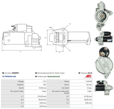 STARTER AS-PL S0690PR 4