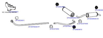 Изпускателна система OPTIMAL OP-EXSCI105