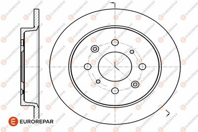 Тормозной диск EUROREPAR 1642772480 для HONDA CITY
