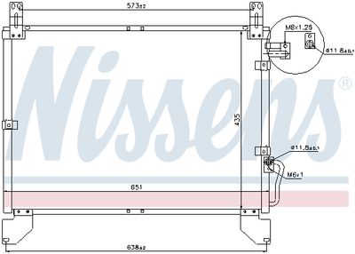 CONDENSATOR CLIMATIZARE NISSENS 94642 5