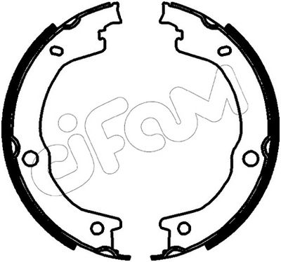 Zestaw szczęk hamulcowych, hamulec postojowy CIFAM 153-788