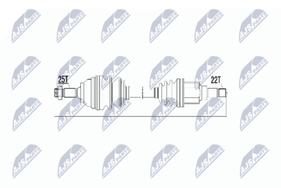 Wał napędowy NTY NPW-CT-018