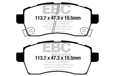 Комплект тормозных колодок, дисковый тормоз EBC Brakes DPX2352 для SUZUKI IGNIS