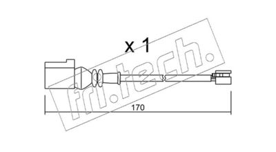 Výstražný kontakt, opotřebení obložení fri.tech. SU.289