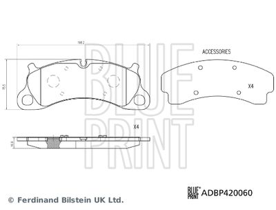 SET PLACUTE FRANA FRANA DISC BLUE PRINT ADBP420060 1