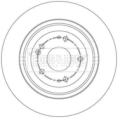 BORG & BECK BBD5574 Тормозные диски  для HONDA CR-V (Хонда Кр-в)