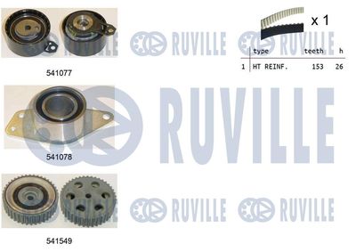 Комплект ремня ГРМ RUVILLE 550349 для RENAULT ESPACE