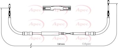 Cable Pull, parking brake APEC CAB1223